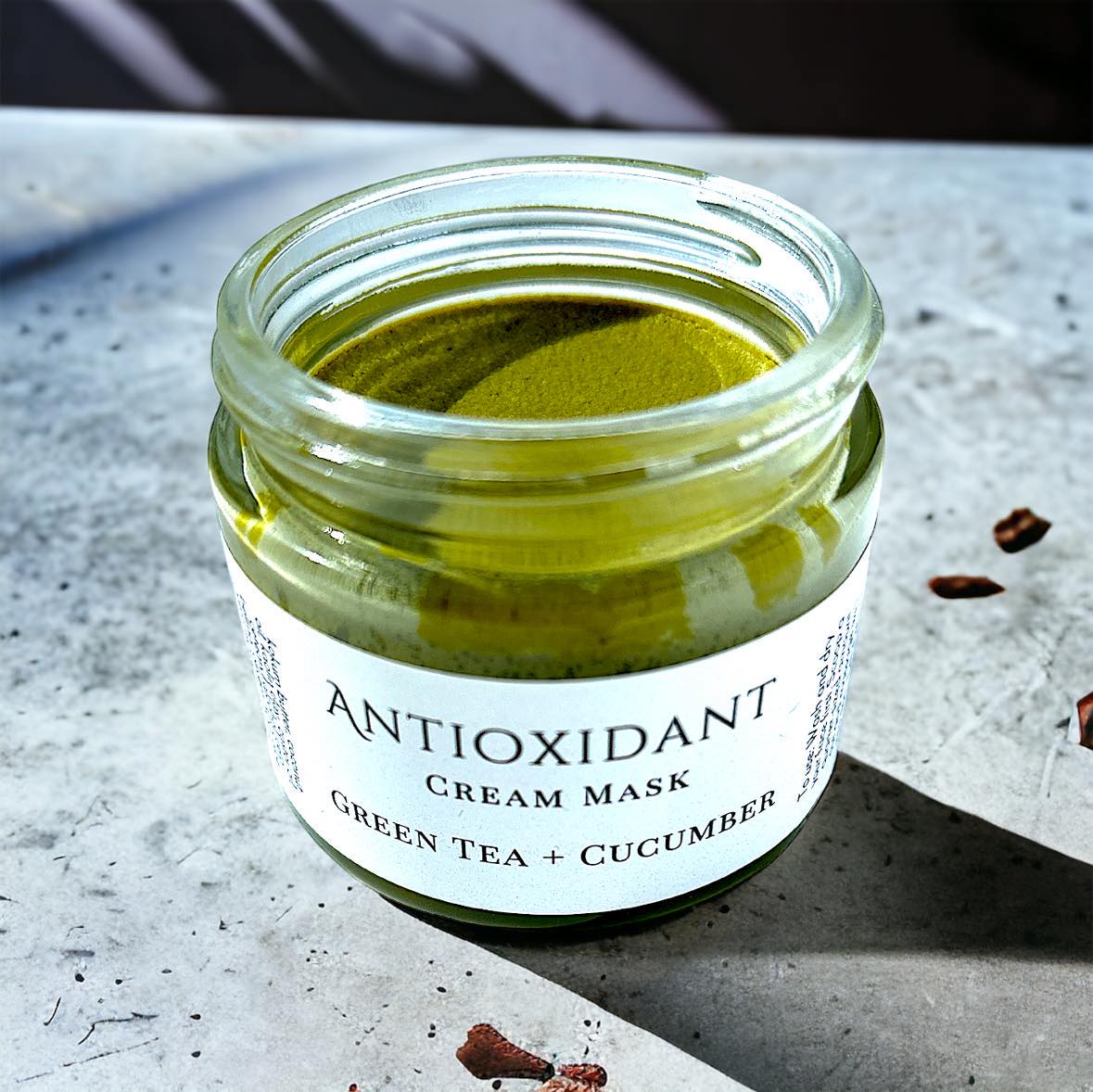 Green Tea and Cucumber Cream Mask for sensitive skin