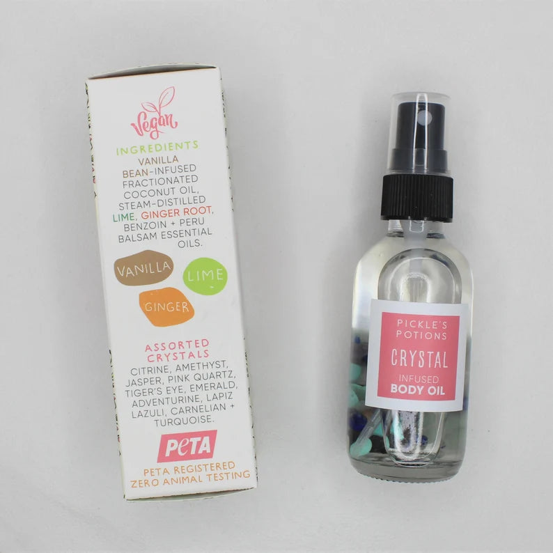 Crystal-Infused Dry Body Oil