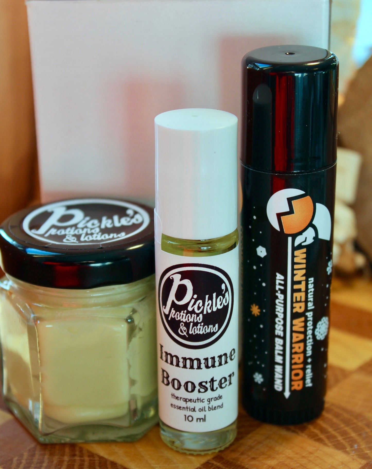 Winter Warrior Gift Set | vapor rub | skin balm | immune boost | Natural Remedies | Winter Care | Gift under 20 | gift for him | gift set