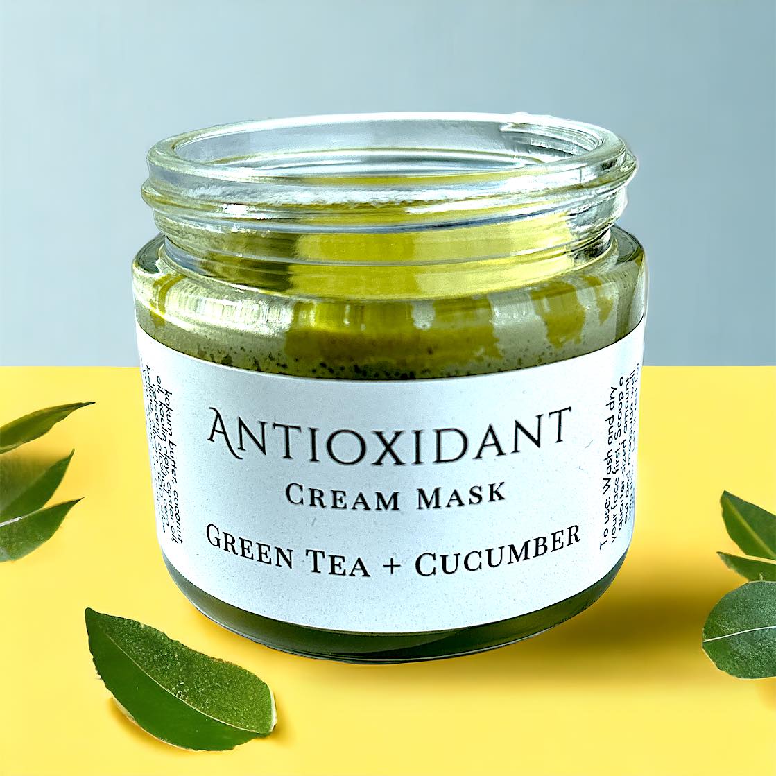 Green Tea and Cucumber Cream Mask for sensitive skin